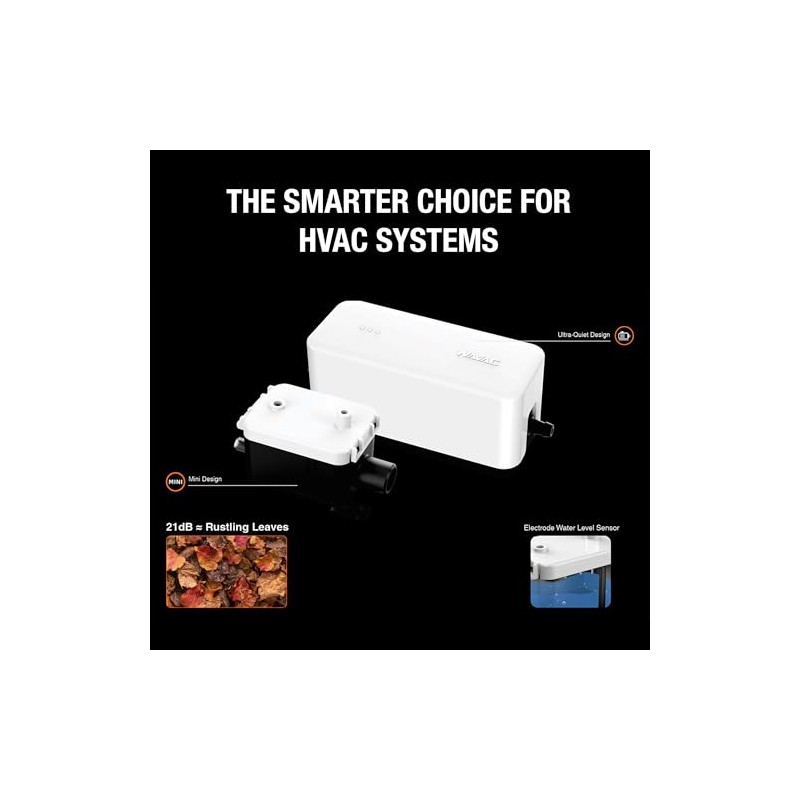 NAVAC NCA10 Mini bomba de condensado - 10.6 GPH, elevación