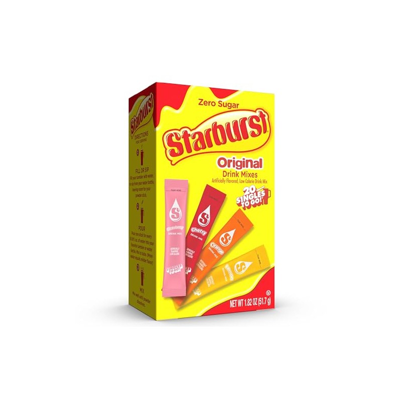 Starburst Singles to Go Variety Pack, Watertok Powdered Drink Mix,