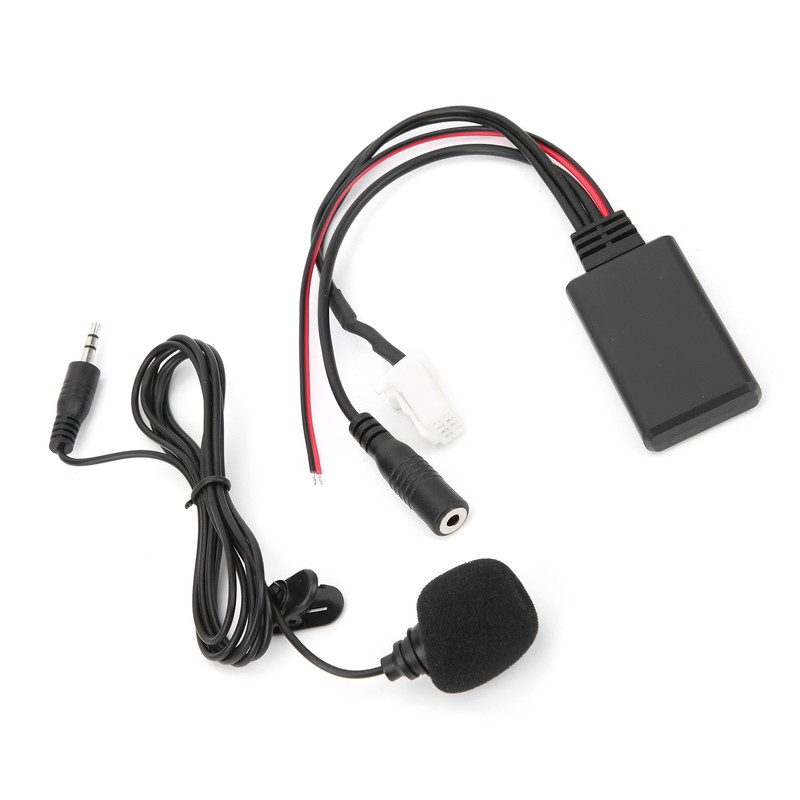 Bluetooth 5.0 AUX Cable Adapter with Microphone Handsfree Replacement for