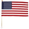 Valley Forge 2.5-Foot x 4-foot Polycotton Flag With 5-Foot Wood