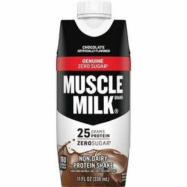 Muscle Milk Non-Dairy 11 oz Genuine Protein Shake - Pro Chocolate, Pack of 18