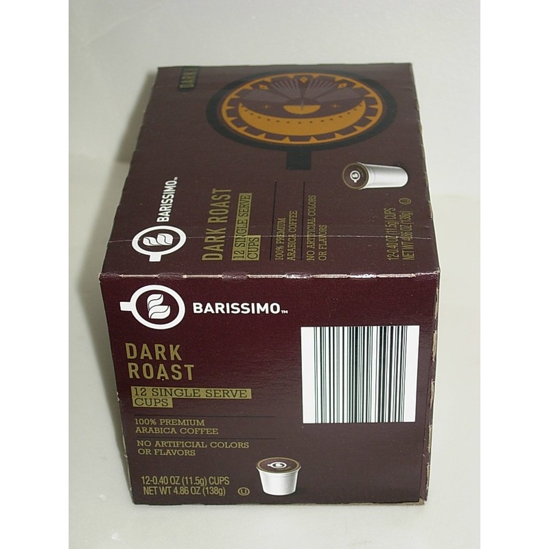 Barissimo Dark Roast Premium Coffee 12 Single Serve Cups for