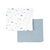 Simple Joys by Carter's Baby 2-Pack Cotton Gauze Blanket, Sage