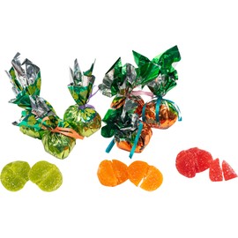 Assorted Fruit Jelly Marmalade Slices Candy with Orange, Cranberry and Grape Flavor, 1.2kg/2.65lb