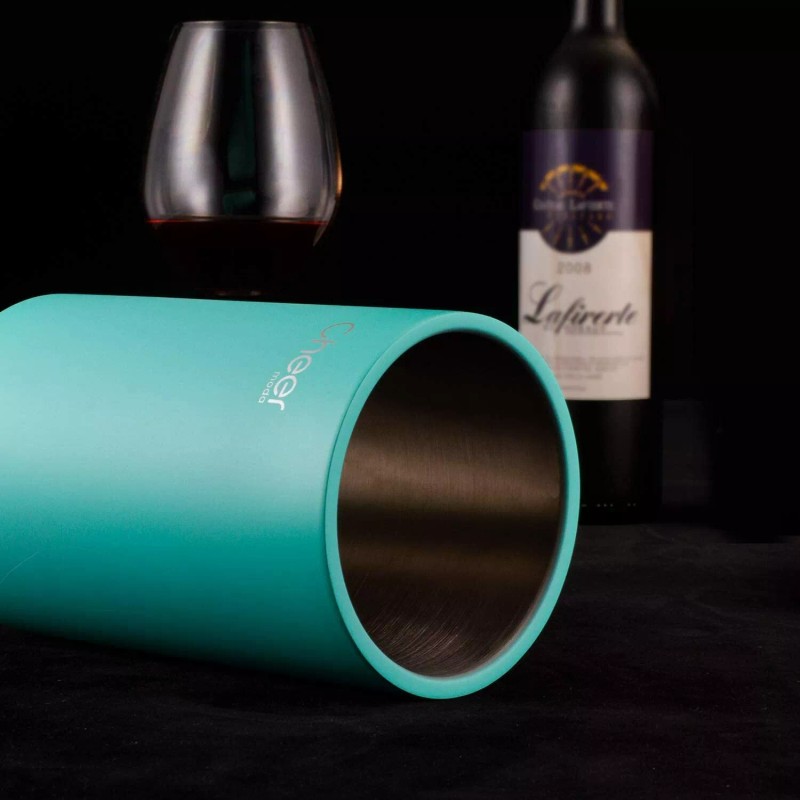CHEER Wine Chiller Bucket, Stainless Steel Double Walled Iceless Wine