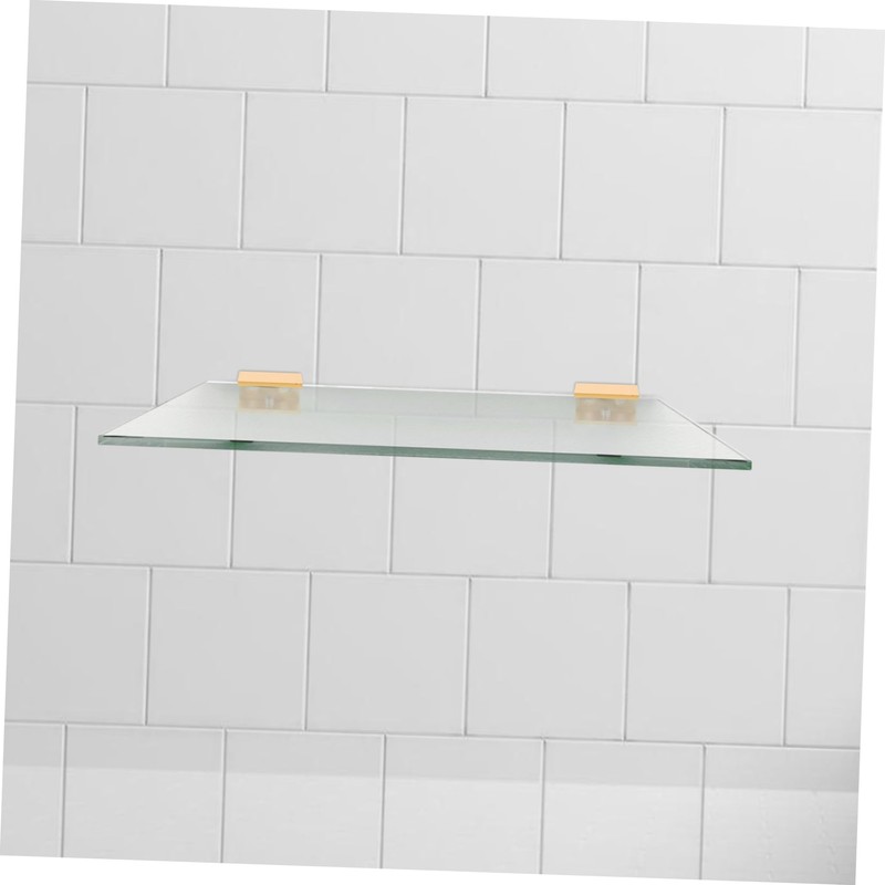 TEHAUX 10pcs Heavy Duty U Clamp Glass Shelf Brackets Square