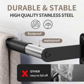 JUYSON Towel Bar for Bathroom 30 Inch Matte Black, Towel Racks for Bathroom Wall Mounted,Bathroom Accessories Stainless Steel Towel Rod Single Towel Holder Towel Hanger