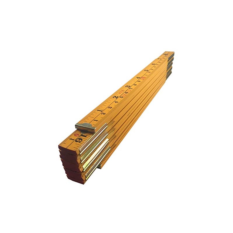 Binzer Folding Ruler, Foldable Ruler, Wooden Stick Ruler, Folding Yard