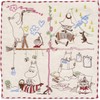 Marushin 1405008300 Mini Towel, Moomin, Approx. 9.8 x 9.8 inches