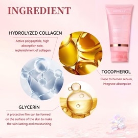 Collagen Night Wrapping Mask, Overnight Peel Off Hydrolyzed Collagen Facial Mask, Hydrates and Tightens Skin, Elasticity & Hydration Care for Glowing Skin 2.54 fl.oz (2 Pcs)