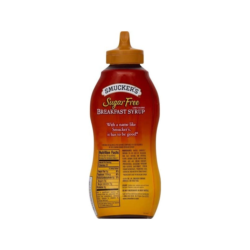 Smucker's Sugar Free Low Calorie Breakfast Syrup, 14.5 Ounce (Pack