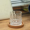 Pack of 4 Cork Coasters, Round, Extra Thick with Raised