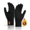HORADON Men's Winter Gloves, Cold Protection, Knit Gloves, Fleece Lining,