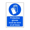 Protective gloves must be worn at all times - safety