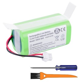 LBTPH 3400mah Vacuum Battery for Eufy RoboVac 11 11S MAX Plus 12 15S 15C MAX 15T for Ecovacs Deebot N79 N79S for Coredy R300 R500 for Shark RV750 RV720 for Tesvor X500 Pro for Onson J10CE