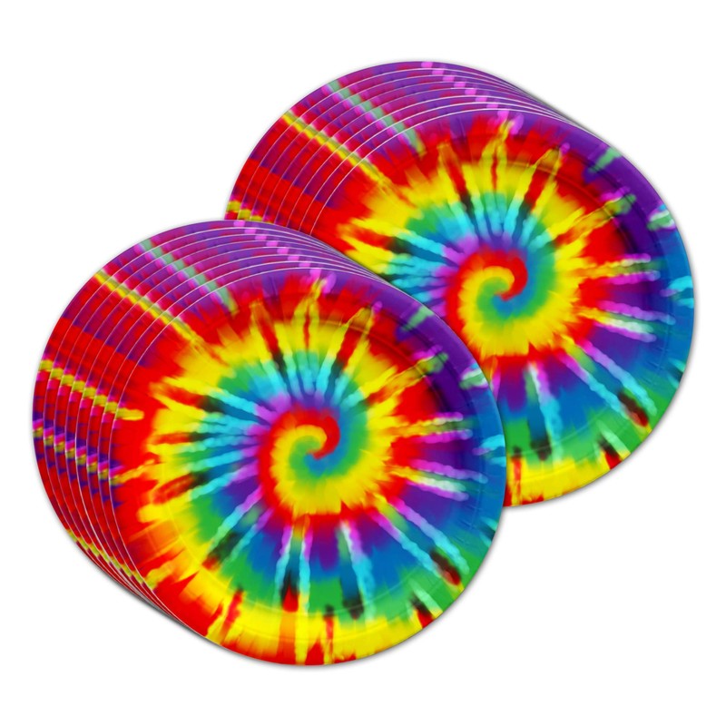 Set de suministros para fiesta de cumpleaños Tie Dye para