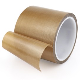 HZCOYIM Teflon Glass Cloth Tape, (3-inch x 33 Feet x 0.18mm) High Temperature PTFE Coated Fiberglass Adhesive Tape for Vacuum Sealer Machine, Hand Impulse Sealers Insulation (3inches x 33feet)