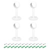 sourcing map 4 Pcs 0.98 Inch Curtain Rod Holder, Ceiling