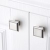 YCSJ Square Knobs - 10 Pack / 1.3 Inch, /Brushed