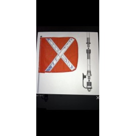 Checkers Industrial Warning Whip 10’ Includes Flag Checkers Industrial Prod Inc FS1OX-SPQD-O