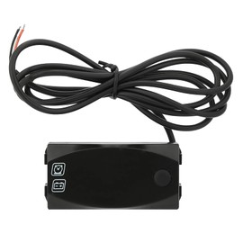 Cocoarm Motorradspannungsmeter Digitalspannung Messgerät 12V Motorrad LED-Messgerät IP67 Wasserdicht mit 2-in-1-Anzeige Großer Bildschirm für Motorradfahrer (Rot)