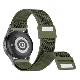 KUBFDL Nylon Watch Strap 20 mm Elastic Bracelet with Magnetic Clasp for Men and Women Quick Release Replacement Strap Adjustable Breathable Woven Sports Watch Straps