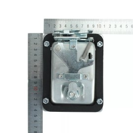 Carautopartshome 4 Trailer Paddle Door Latch Handle RV Truck Tool Box Lock Steel +Keys 5.5"*4.25"