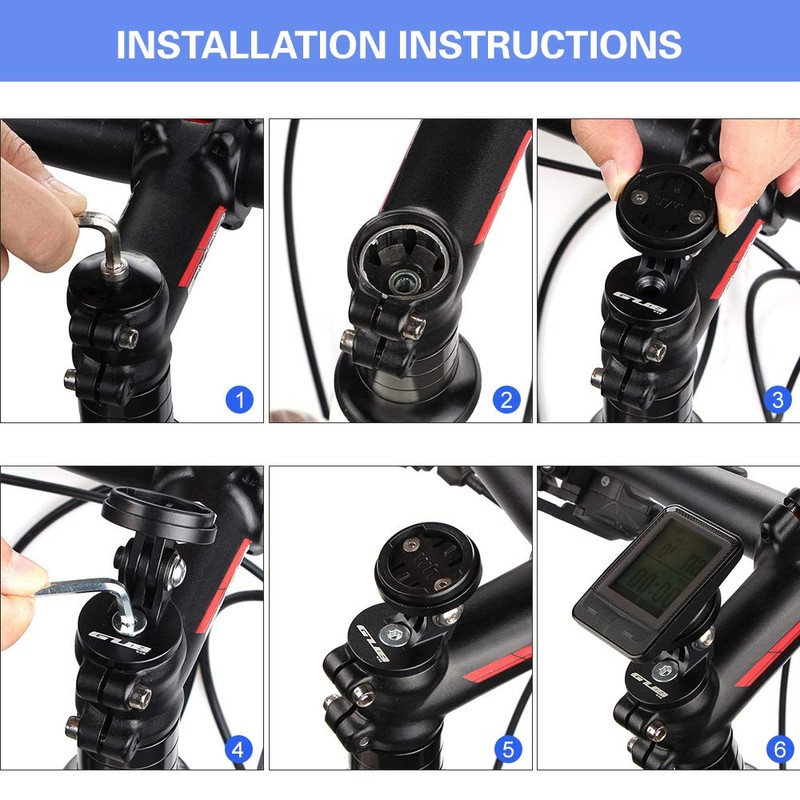 Cycling computer mount Adjustable Bike Stem Top Cap Mount Holder