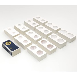 Boen 600Pcs Coin Holder 12 Assorted Sizes are Professional Coin Holders for Colletors The Coin Collection Supplies Include 600Pcs Coin Flips The Coin Cardboard for Coin Collection