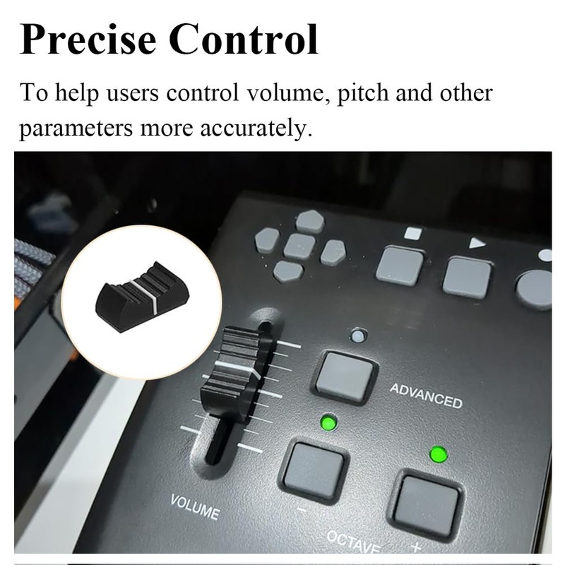 16 Pcs Fader Caps, 24x12x11mm Console Mixer Slider Fader Knobs