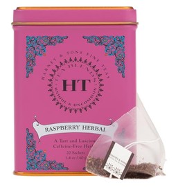 Harney & Sons Raspberry Tea, Great Present Idea, Herbal Tea, 20 sachet tin, HT Tea Blend