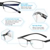 Outray 4-Pack Reading Glasses for Men Blue Light Blocking Half