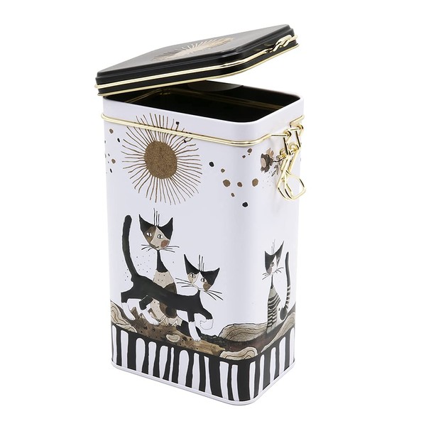 Fridolin Rosina Wachtmeister: Cats, Sepia Metal Storage Container with Lock