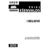 I Believe for Ssattbb Mixed Choir, Solo Violin and String