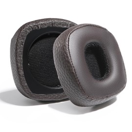 PESLNG Professionelle PU-Leder Ersatz Ohrpolster für Marshall Major III & IV, Verwendet hochwertigen Memory-Schaumstoff für mehr Komfort und Langlebigkeit (Proteinleder-Braun)