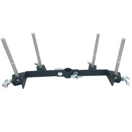 TUOREN Cowbell Holder Mounting Bracket with 9.5mm Percussion Mount Rod, All Percussion Mount Bracket for Cowbell Jam Blocks Tambourine Percussion Rack Stand Percussion Instrument Accessory