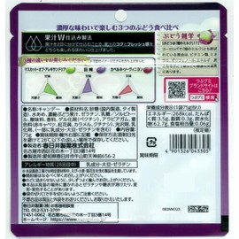 Kasugai Seika Tsuzu Gummy Premium Rich Grapes, 2.6 oz (75 g) x 10 Bags