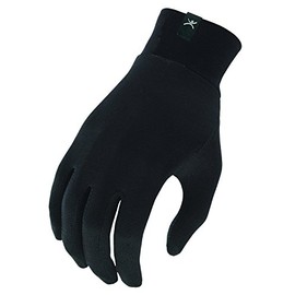 Terramar Thermasilk Glove Liner, Black, Small