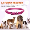 Collar de piel enrollada para perro – L1000, suave y