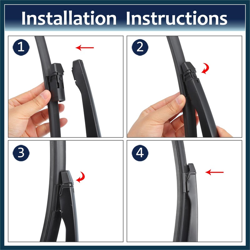 TUCKBOLD Rear Windshield Wiper Blade Arm Set for Ford Ecosport