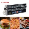 8 Channel Digital Kitchen Timer - Commercial Stainless Steel Calculagraph