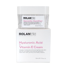 ROLANYIN Hyaluronic Acid + Vitamin E Cream for Deep Hydration and Moisturizing Nourishing Anti Aging Skin Repair Soothing and Revitalizing for Healthy Radiant Skin