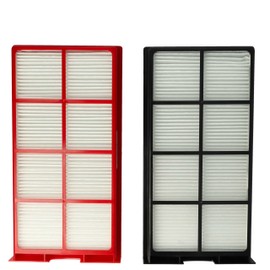 vhbw Filter Set Compatible with Zehnder ComfoD 250, 225, 200 Ventilation Unit, Air Filter G4/F7 (Pack of 2), 29 x 15 x 5 cm, White/Red/Black