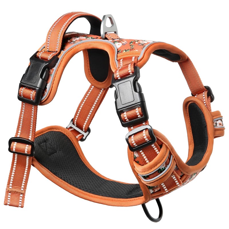 HEELE Dog Harness No Pull Release on Neck Reflective Adjustable