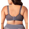 Elila Isabella Lace Full Coverage Bra 38G, Grey
