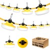 JC-LGL LED Construction String Light 100FT, 130W 16000Lm Industrial LED