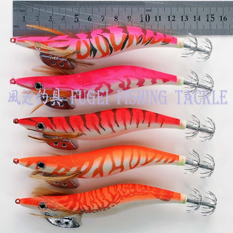 No. 4.0 A20egi40h5XGA Rattle Set of 5 Egi Pink/Orange/Red Set
