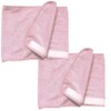 Beauty Hub Velcro Wide Square Hair Turban, 2 Pieces, Pink / 뷰티허브 벨크로 와이드 사각 헤어 터번, 2개, 핑크