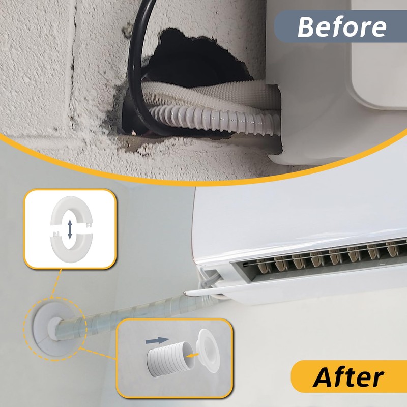Flamorrow Mini Split Cover Wall Sleeve for Air Conditioning Line
