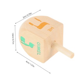 BESTonZON 10pcs Set Dreidels Dreidels for Hanukkah Dreidel Mini Children's Dreidel Toys Wood